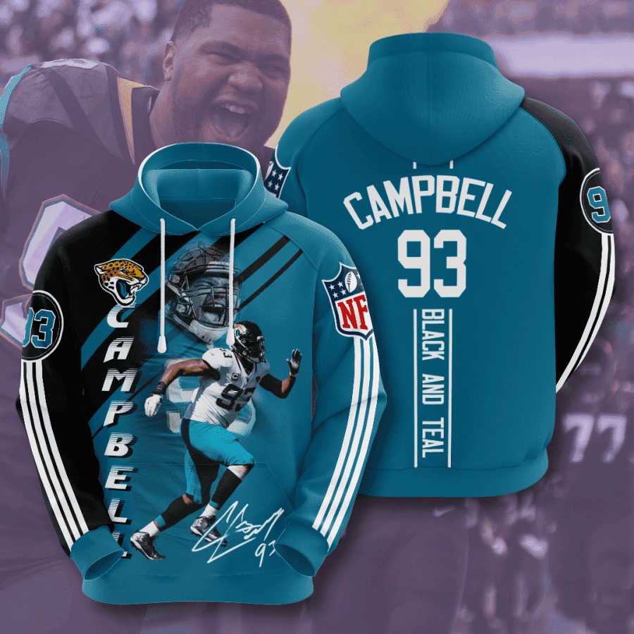 Jacksonville Jaguars 3D All Over Print Hoodie & Zip Hoodie