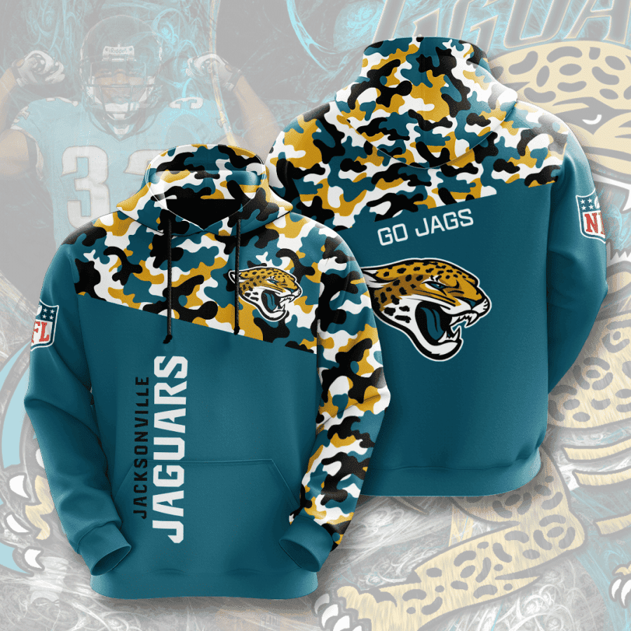 Jacksonville Jaguars 3D All Over Print Hoodie & Zip Hoodie