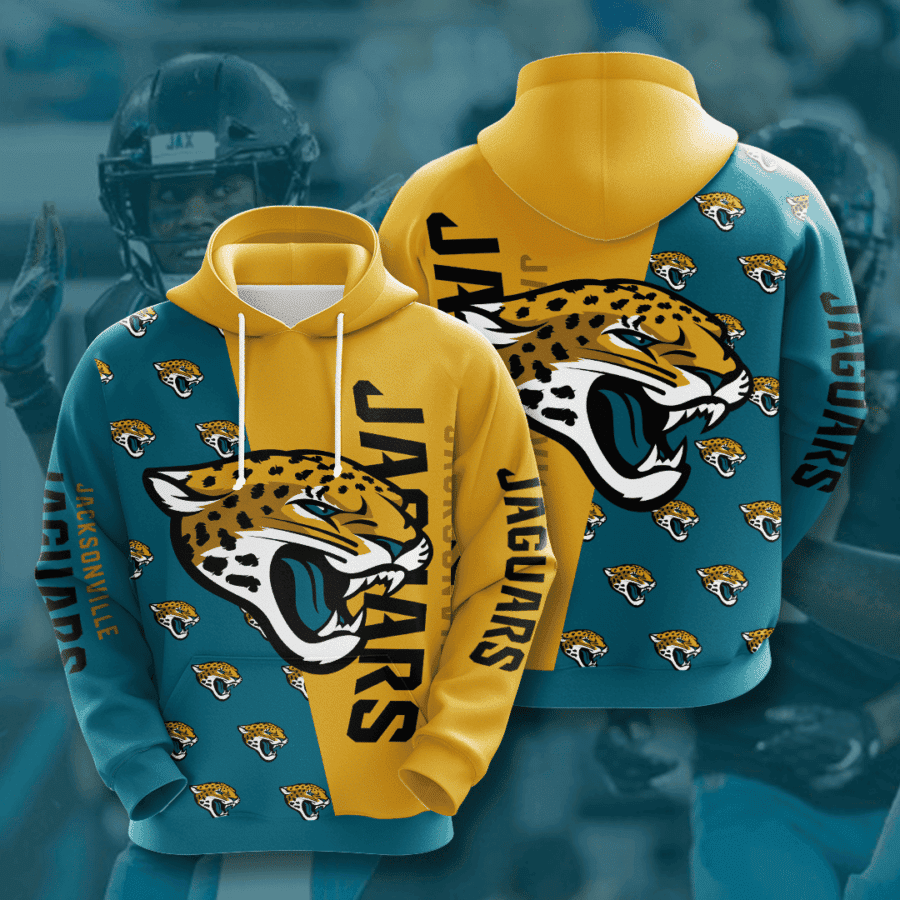 Jacksonville Jaguars 3D All Over Print Hoodie & Zip Hoodie