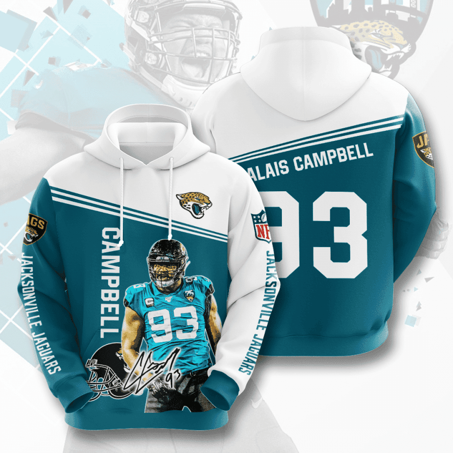 Jacksonville Jaguars 3D All Over Print Hoodie & Zip Hoodie