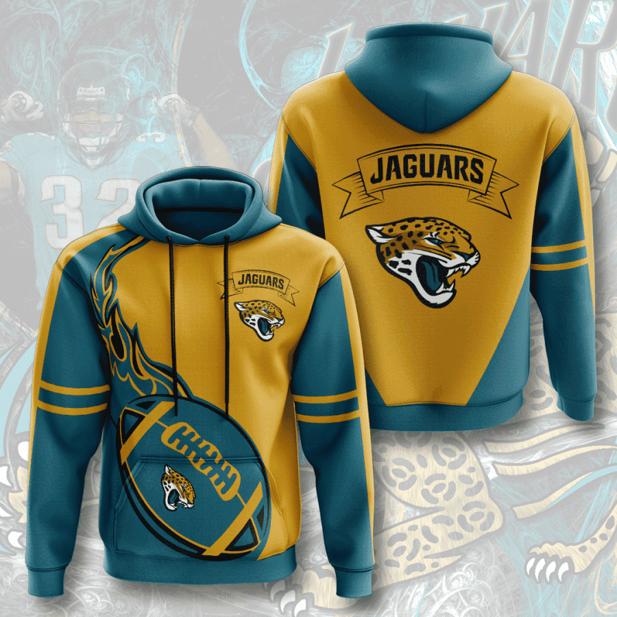 Jacksonville Jaguars 3D All Over Print Hoodie & Zip Hoodie