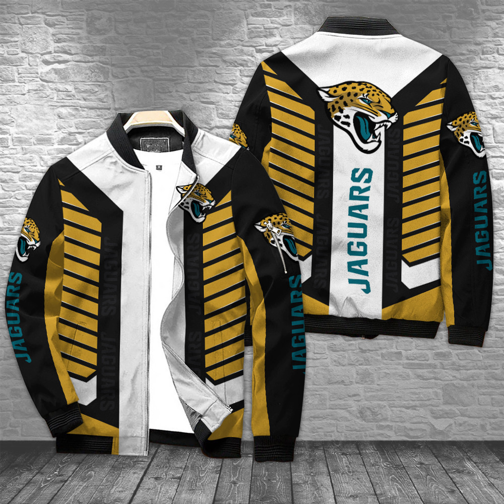 Jacksonville Jaguars Bomber Jacket | NFL Team Jacket for Men & Women | Football Fan Gift