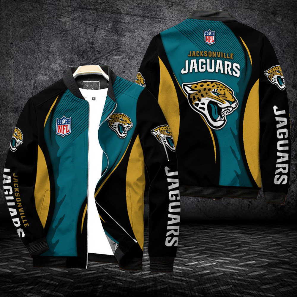 Jacksonville Jaguars Bomber Jacket | NFL Team Jacket for Men & Women | Football Fan Gift