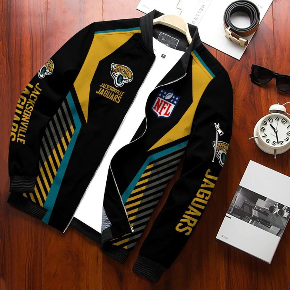 Jacksonville Jaguars Bomber Jacket | NFL Team Jacket for Men & Women | Football Fan Gift