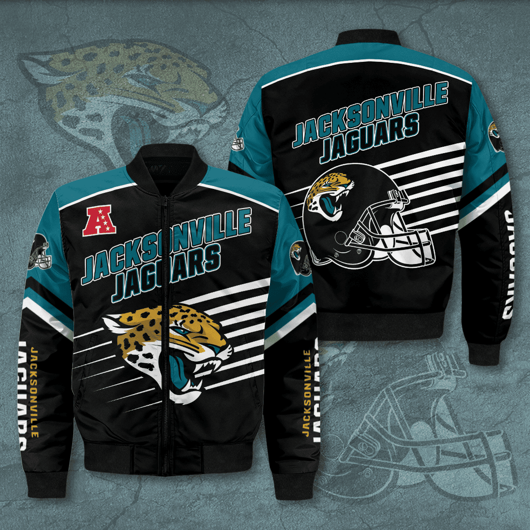 Jacksonville Jaguars Bomber Jacket | NFL Team Jacket for Men & Women | Football Fan Gift