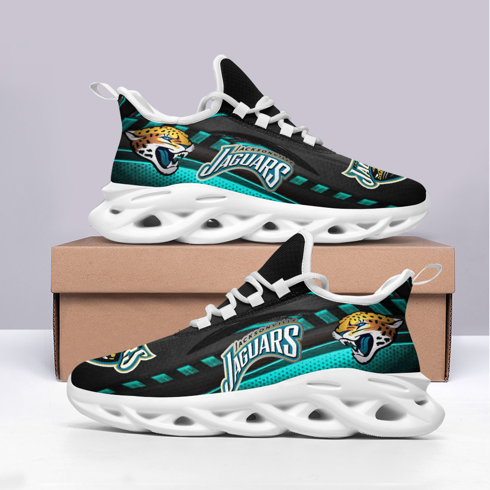 Jacksonville Jaguars Max Soul Shoes Sneakers for Men And Women – NFL Football Fan Shoes, Team Sneakers