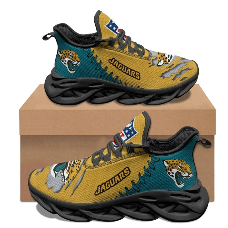 Jacksonville Jaguars Max Soul Shoes Sneakers for Men And Women – NFL Football Fan Shoes, Team Sneakers
