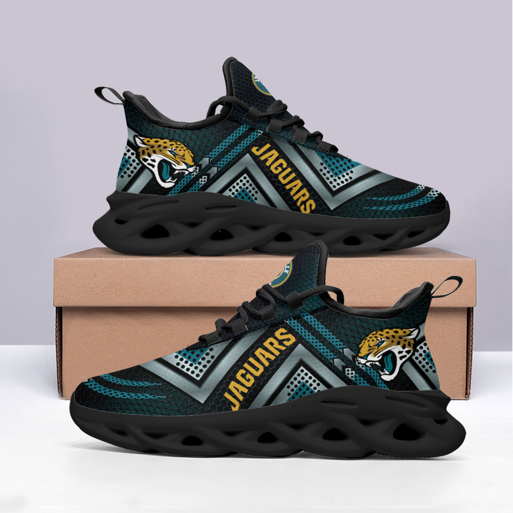 Jacksonville Jaguars Max Soul Shoes Sneakers for Men And Women – NFL Football Fan Shoes, Team Sneakers
