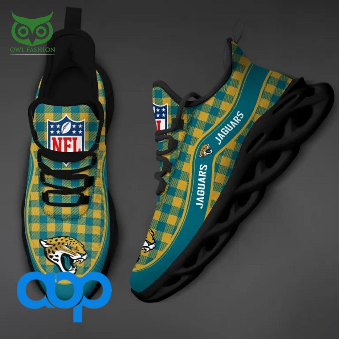 Jacksonville Jaguars Max Soul Shoes Sneakers for Men And Women – NFL Football Fan Shoes, Team Sneakers