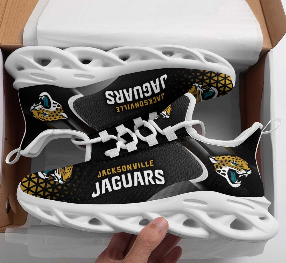Jacksonville Jaguars Max Soul Shoes Sneakers for Men And Women – NFL Football Fan Shoes, Team Sneakers