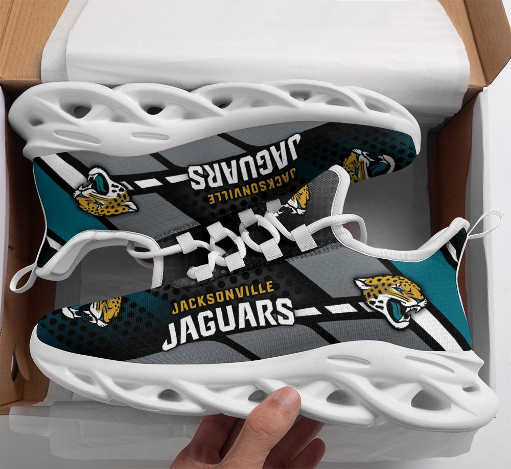 Jacksonville Jaguars Max Soul Shoes Sneakers for Men And Women – NFL Football Fan Shoes, Team Sneakers