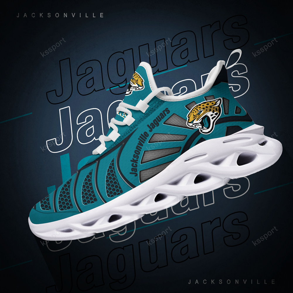 Jacksonville Jaguars Max Soul Shoes Sneakers for Men And Women – NFL Football Fan Shoes, Team Sneakers
