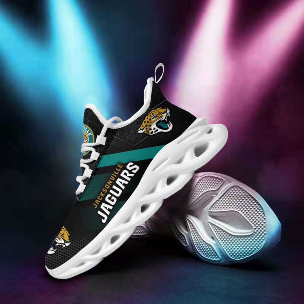Jacksonville Jaguars Max Soul Shoes Sneakers for Men And Women – NFL Football Fan Shoes, Team Sneakers