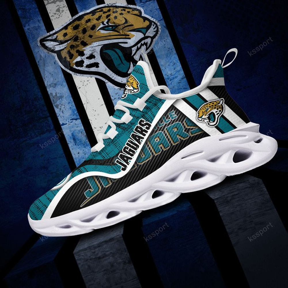 Jacksonville Jaguars Max Soul Shoes Sneakers for Men And Women – NFL Football Fan Shoes, Team Sneakers