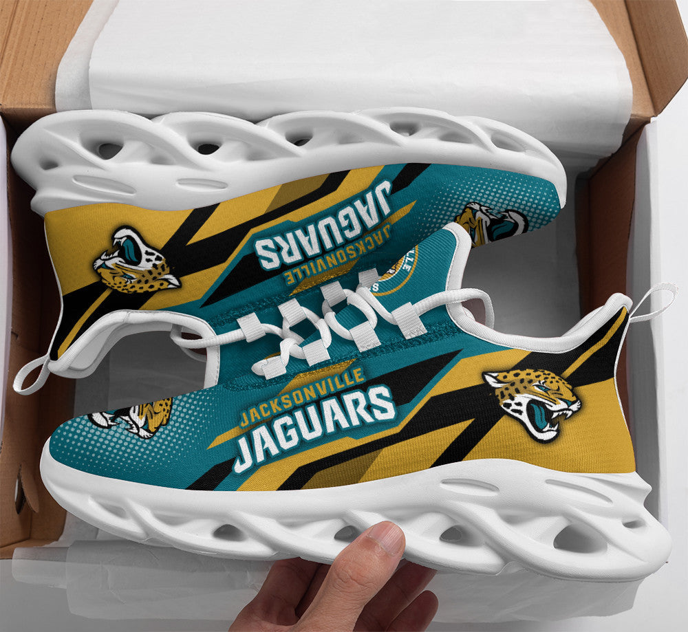 Jacksonville Jaguars NFL Max Soul Shoes Sneakers for Men And Women – NFL Football Fan Shoes, Team Sneakers