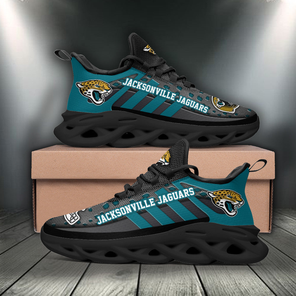 Jacksonville Jaguars NFL Max Soul Shoes Sneakers for Men And Women – NFL Football Fan Shoes, Team Sneakers