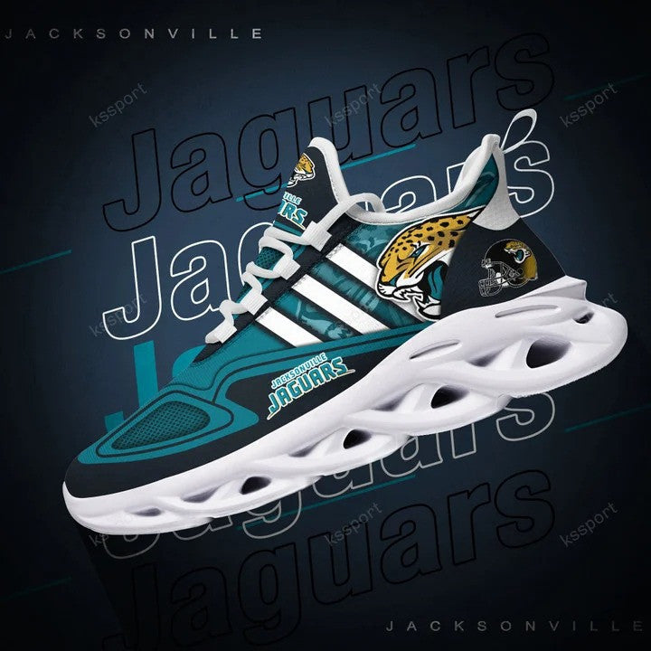 Jacksonville Jaguars NFL Max Soul Shoes Sneakers for Men And Women – NFL Football Fan Shoes, Team Sneakers