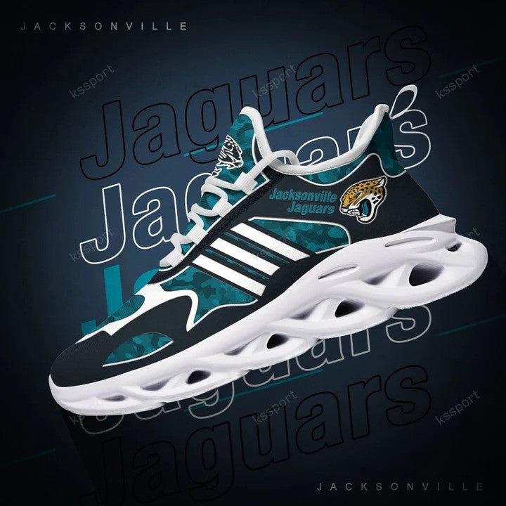 Jacksonville Jaguars NFL Max Soul Shoes Sneakers for Men And Women – NFL Football Fan Shoes, Team Sneakers