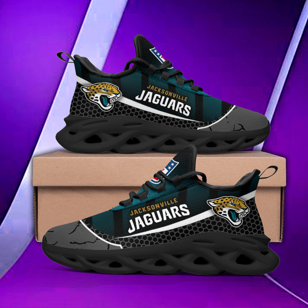 Jacksonville Jaguars NFL Max Soul Shoes Sneakers for Men And Women – NFL Football Fan Shoes, Team Sneakers