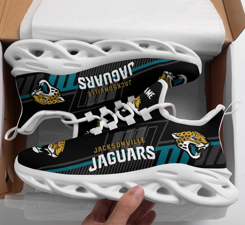 Jacksonville Jaguars NFL Max Soul Shoes Sneakers for Men And Women – NFL Football Fan Shoes, Team Sneakers