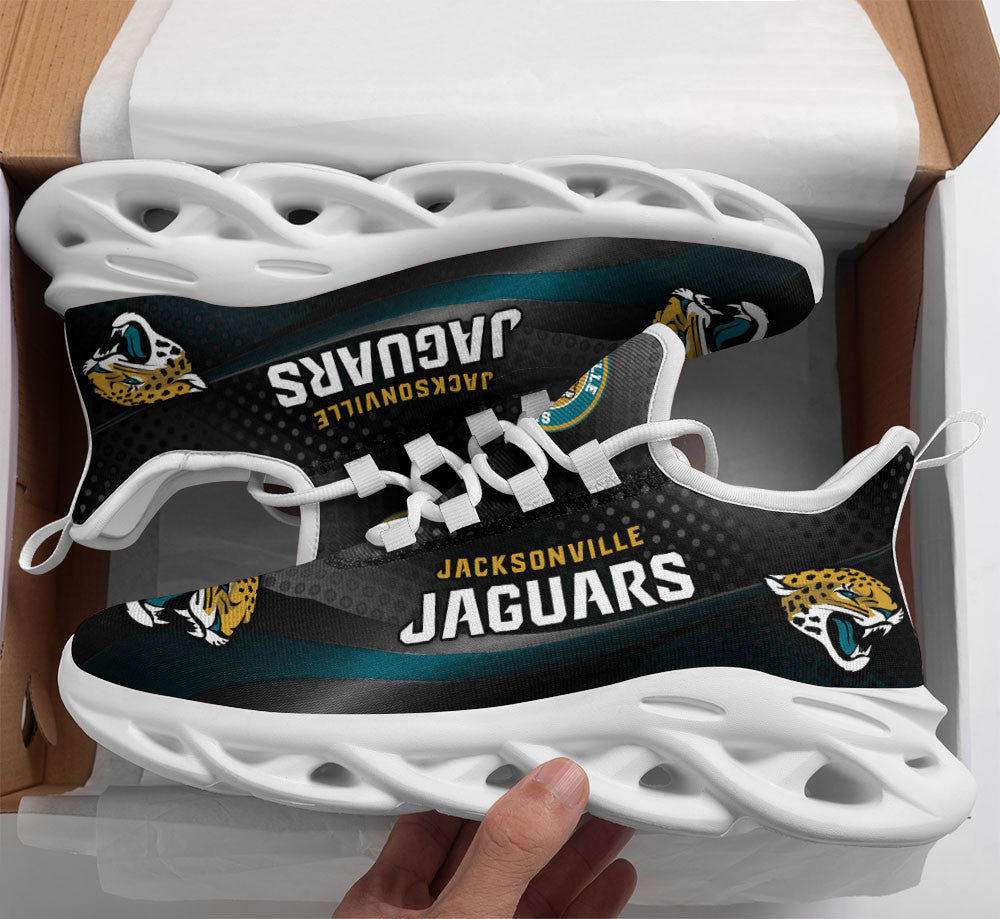 Jacksonville Jaguars NFL Max Soul Shoes Sneakers for Men And Women – NFL Football Fan Shoes, Team Sneakers