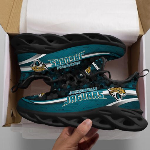 Jacksonville Jaguars NFL Max Soul Shoes Sneakers for Men And Women – NFL Football Fan Shoes, Team Sneakers