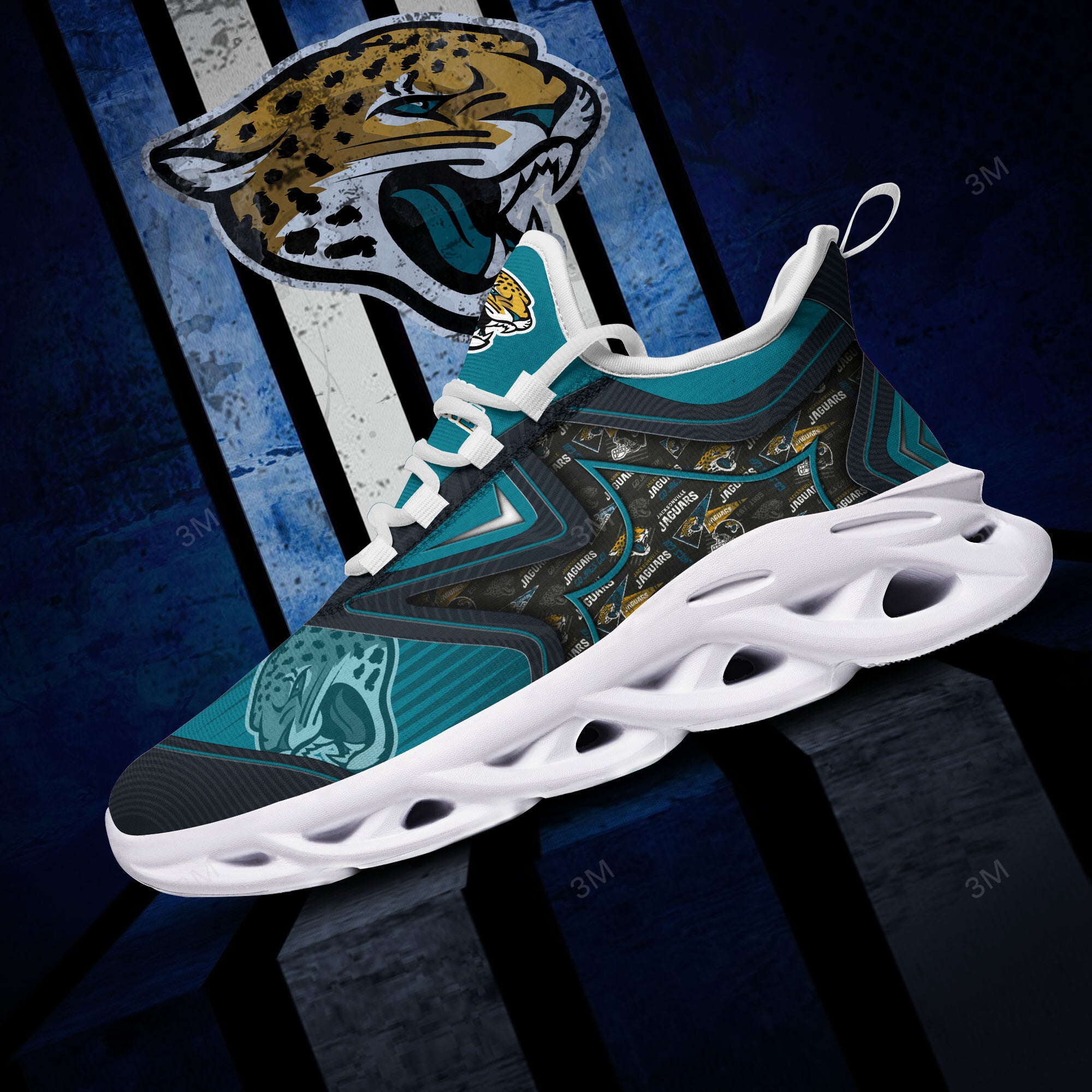 Jacksonville Jaguars NFL Max Soul Shoes Sneakers for Men And Women – NFL Football Fan Shoes, Team Sneakers