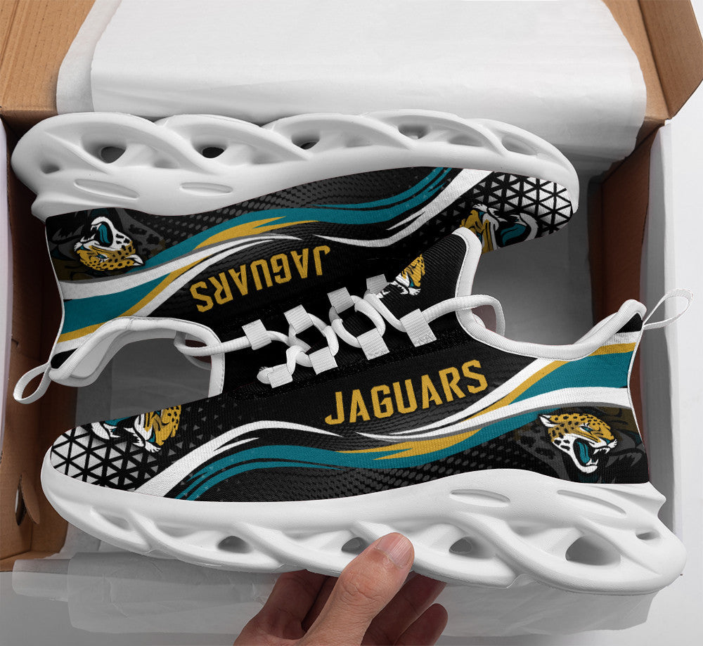 Jacksonville Jaguars NFL Max Soul Shoes Sneakers for Men And Women – NFL Football Fan Shoes, Team Sneakers