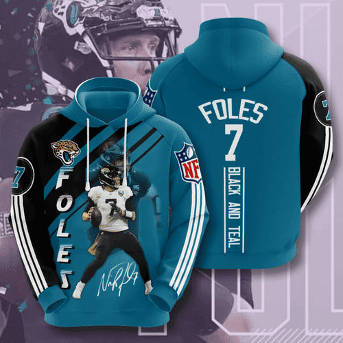 Jacksonville Jaguars Nick Foles 3D All Over Print Hoodie & Zip Hoodie