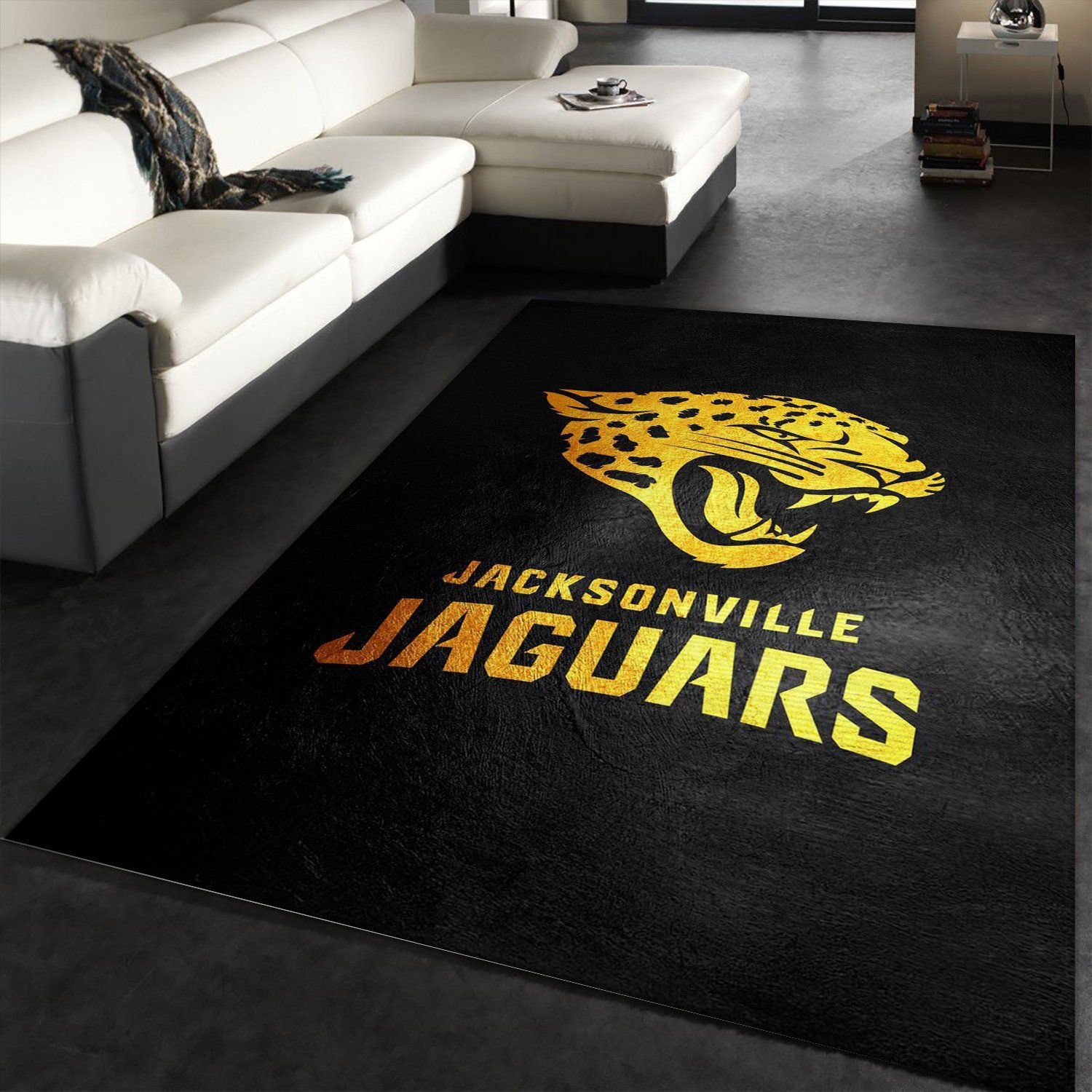 Jacksonville Jaguars Rectangle Area Rug – Full Print Carpet For Living Room & Bedroom Home Decor