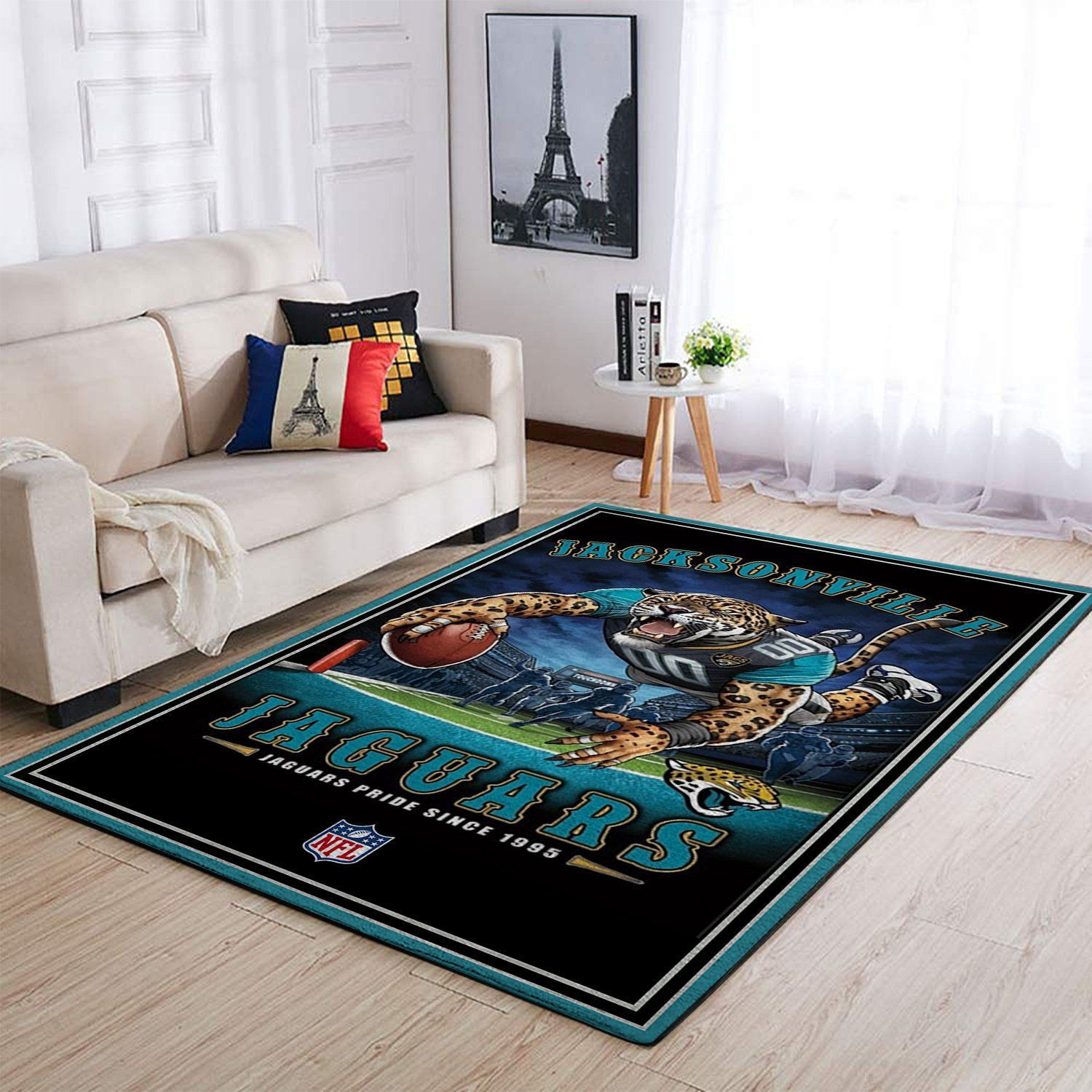 Jacksonville Jaguars Team Pride Nice Gift Rectangle Area Rug – Full Print Carpet For Living Room & Bedroom Home Decor