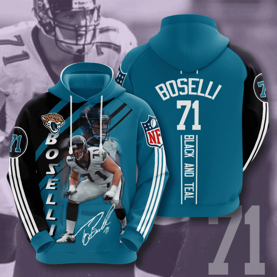 Jacksonville Jaguars Tony Boselli 3D All Over Print Hoodie & Zip Hoodie