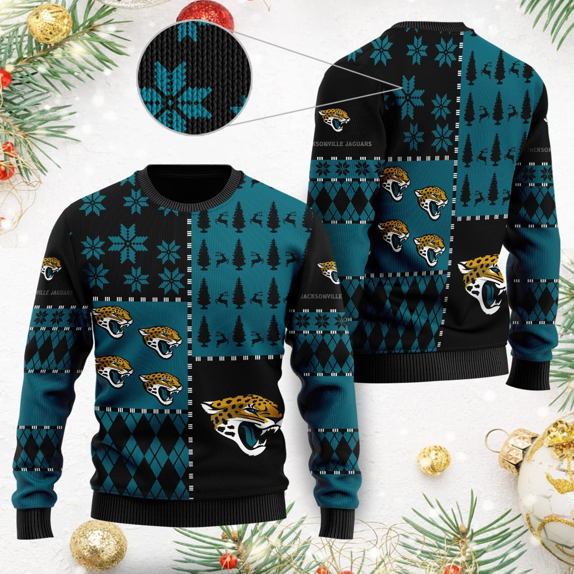 Jacksonville Jaguars Ugly Christmas Sweater Perfect Holiday Gift