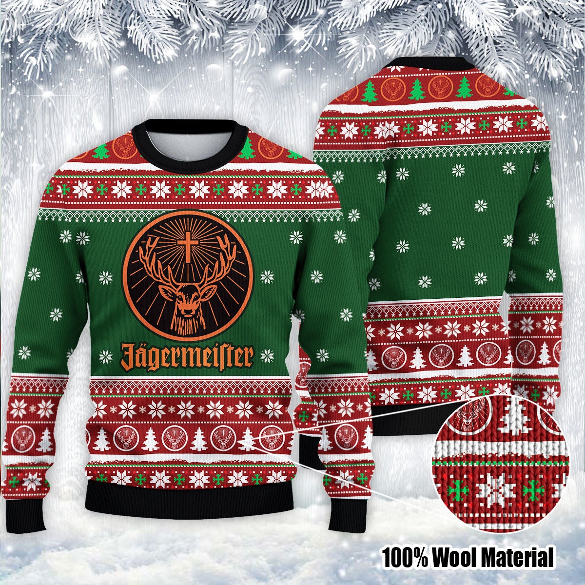 Jagermeister Ugly Christmas Sweater