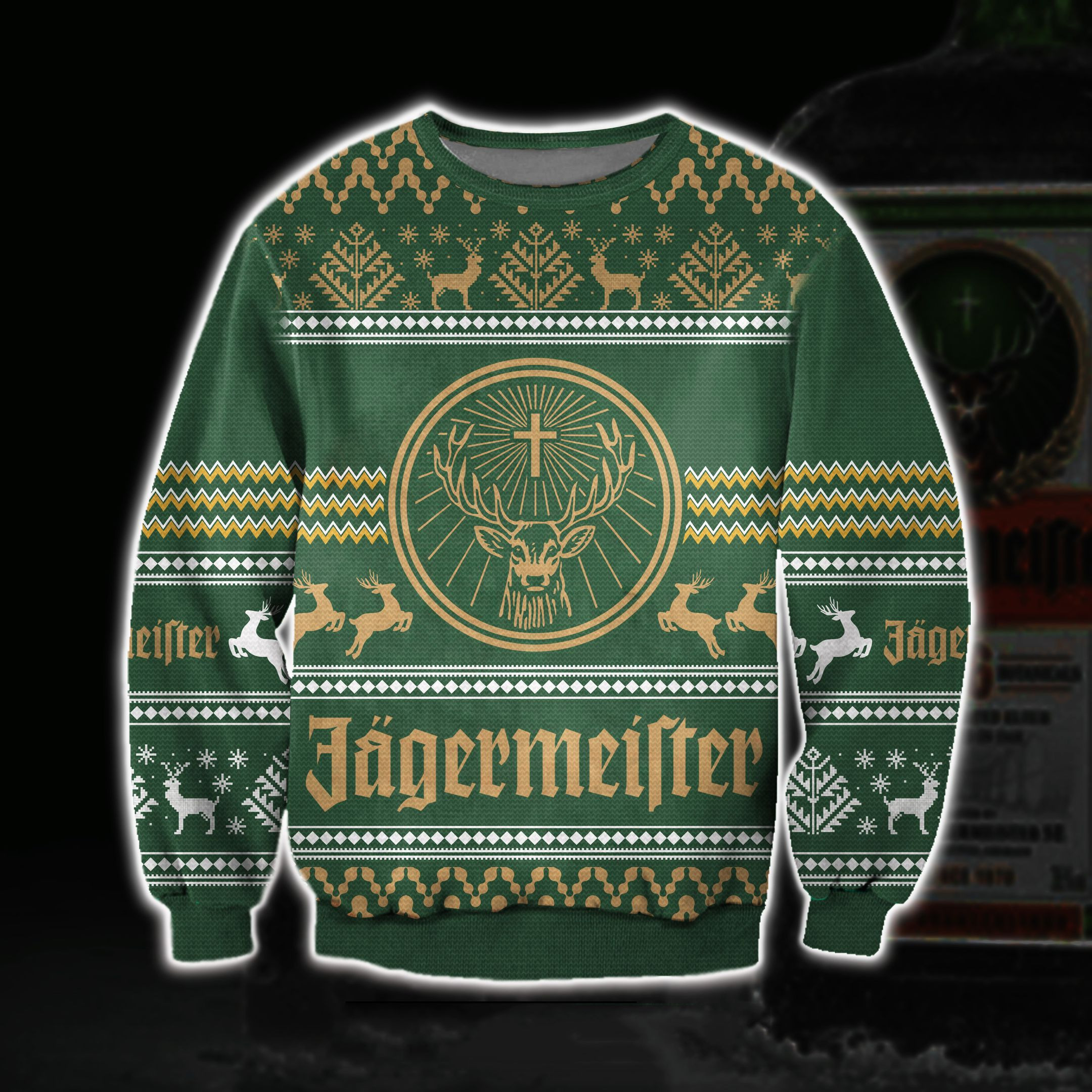 Jagermeister Ugly Christmas Sweater