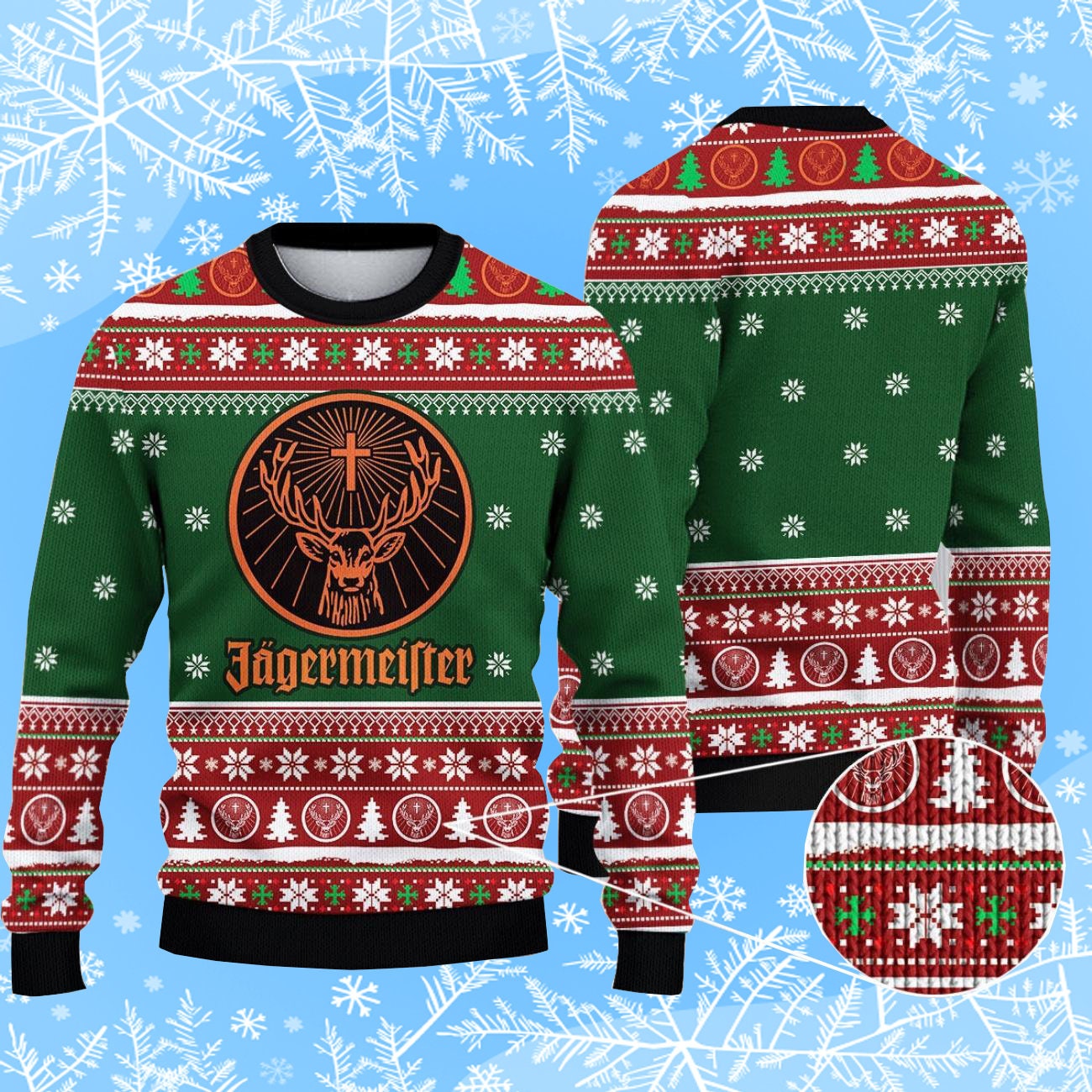 Jagermeister Ugly Christmas Sweater