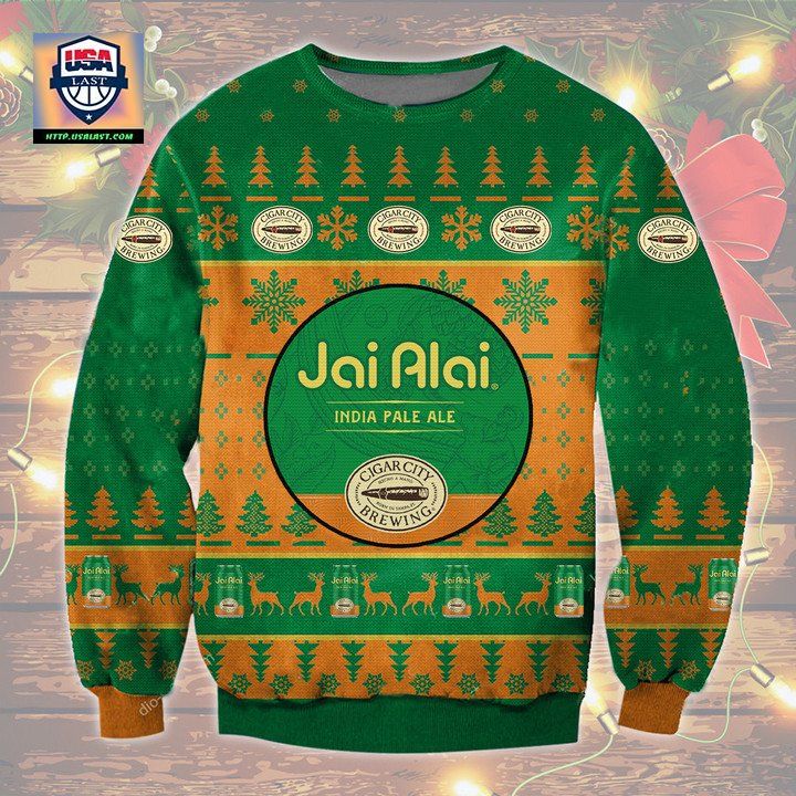 Jai Alai IPA Beers Ugly Christmas Sweater
