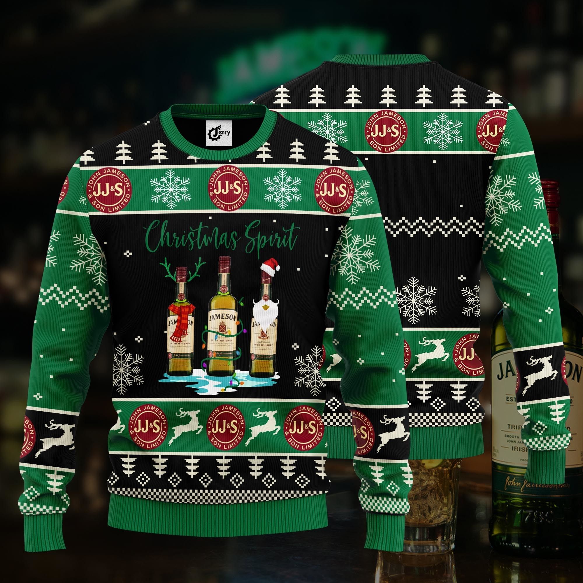Jameson Christmas Spirit Ugly Christmas Sweater