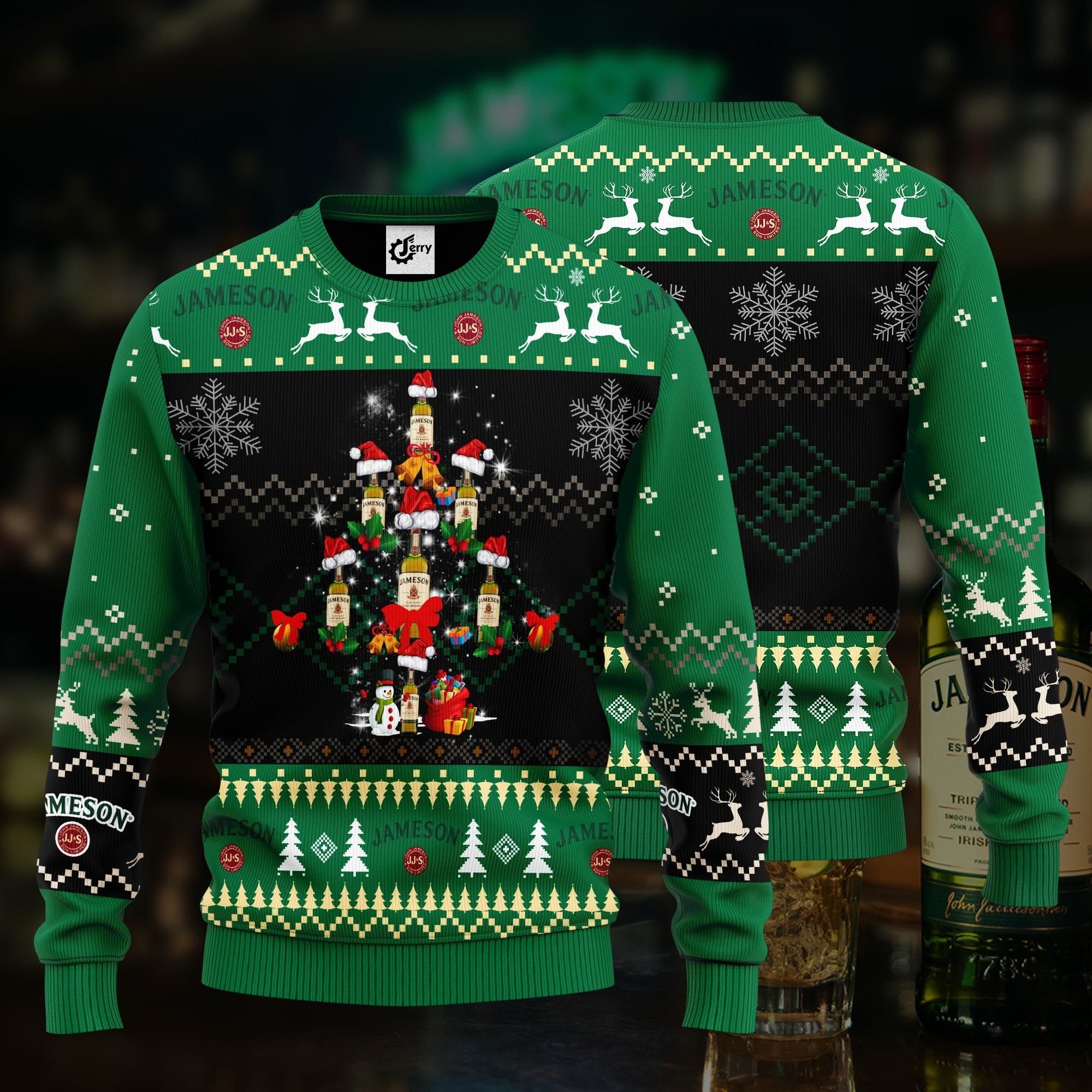 Jameson Christmas Tree Ugly Christmas Sweater