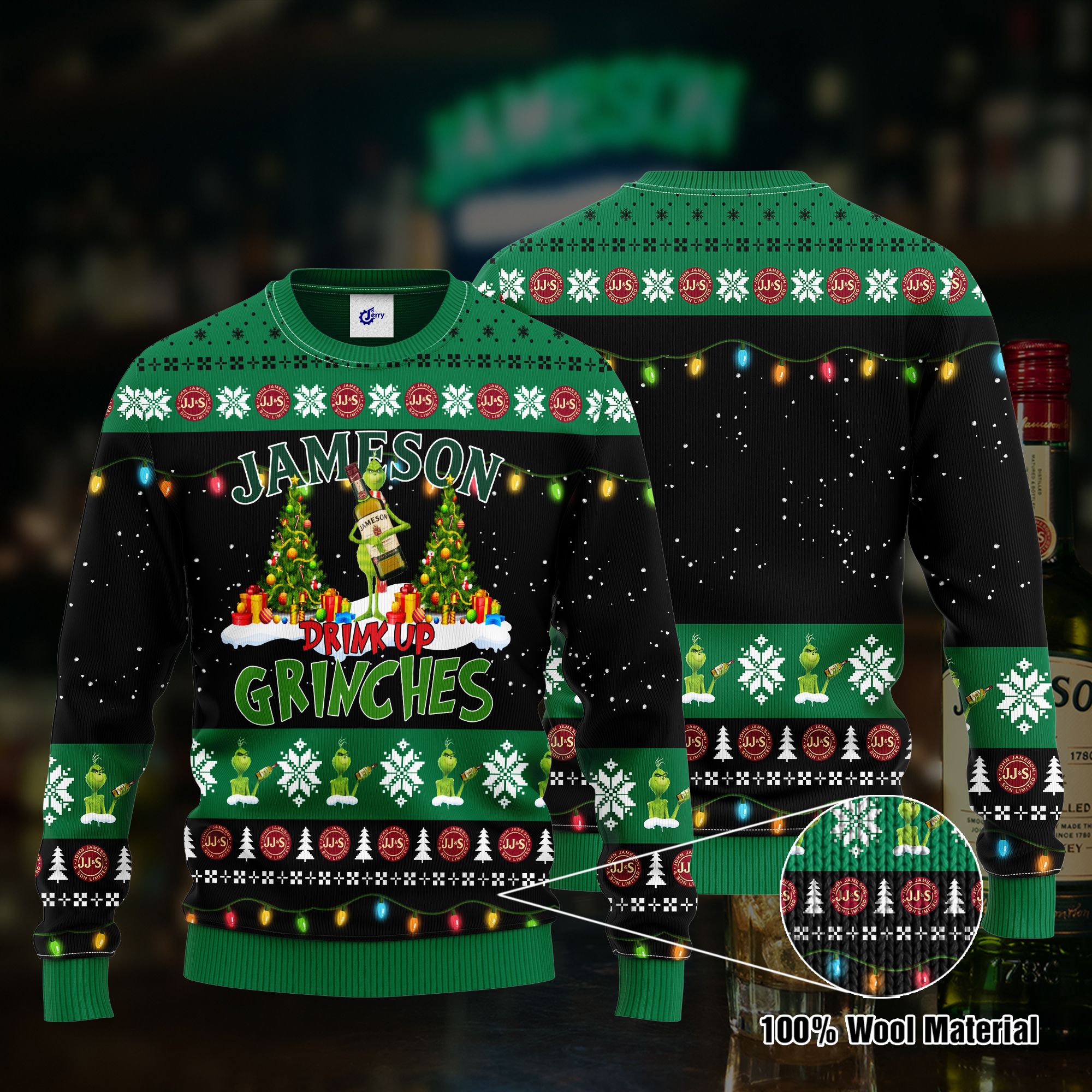 Jameson Drink Up Grinches Ugly Christmas Sweater, Hoodie, Zip Hoodie, Bomber Jacket