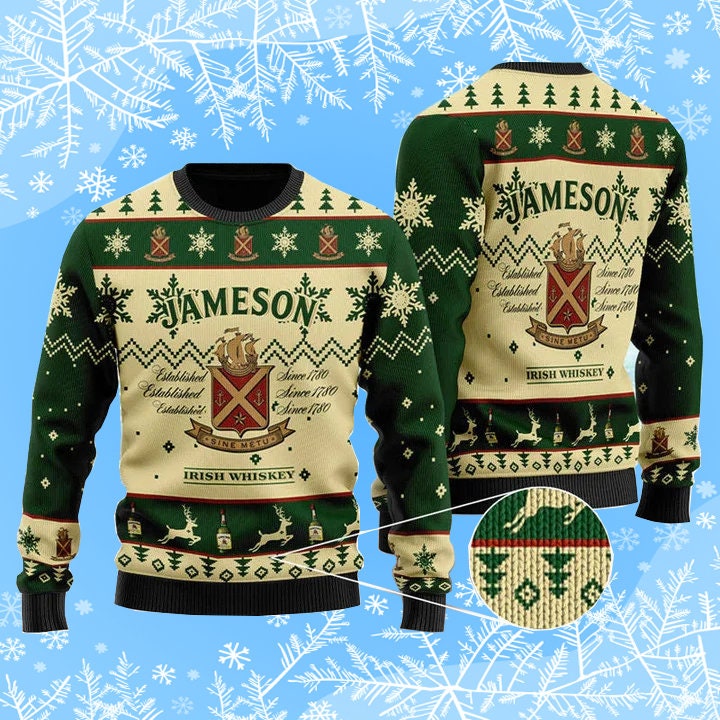 Jameson Irish Whiskey Ugly Christmas Sweater