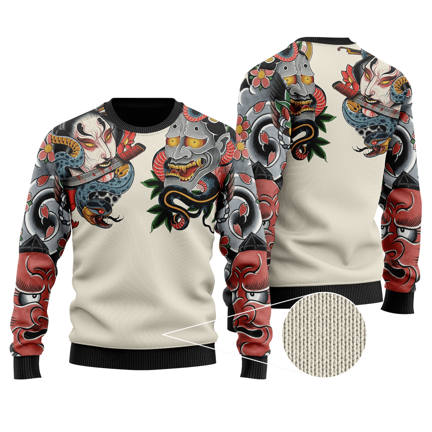 Japan Culture Ugly Christmas Sweater, Perfect Holiday Gift