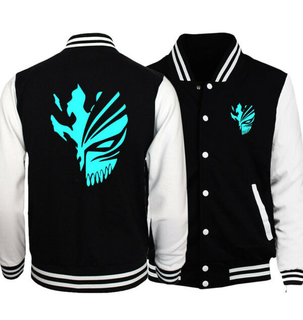 Japanese Anime Night Lights Baseball Jacket for Men & Women | Anime Fan Gift