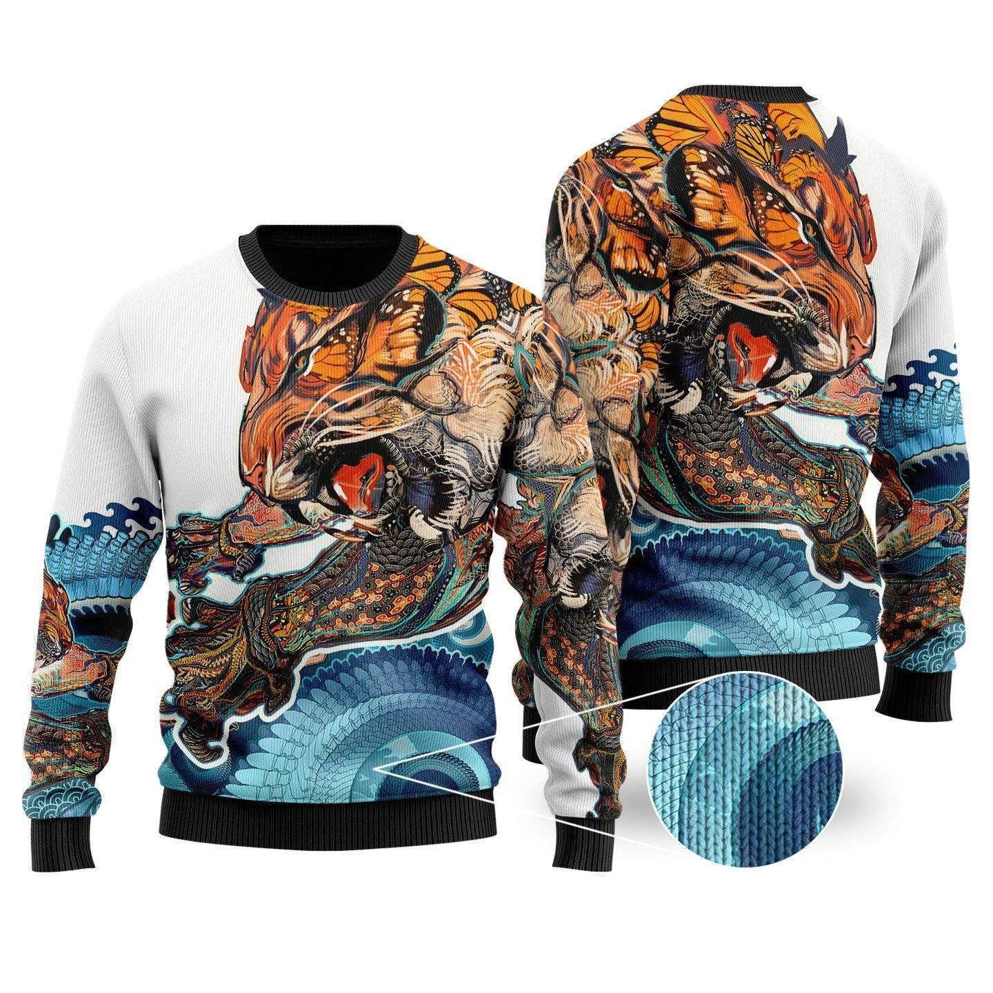 Japanese Art Ugly Christmas Sweater, Perfect Holiday Gift