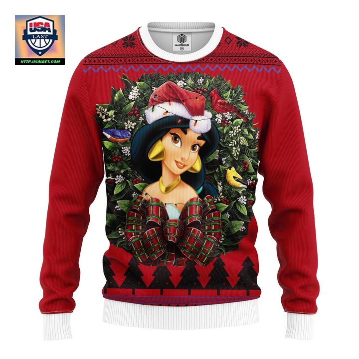 Jasmin Princess Noel Mc Ugly Christmas Sweater Thanksgiving Gift