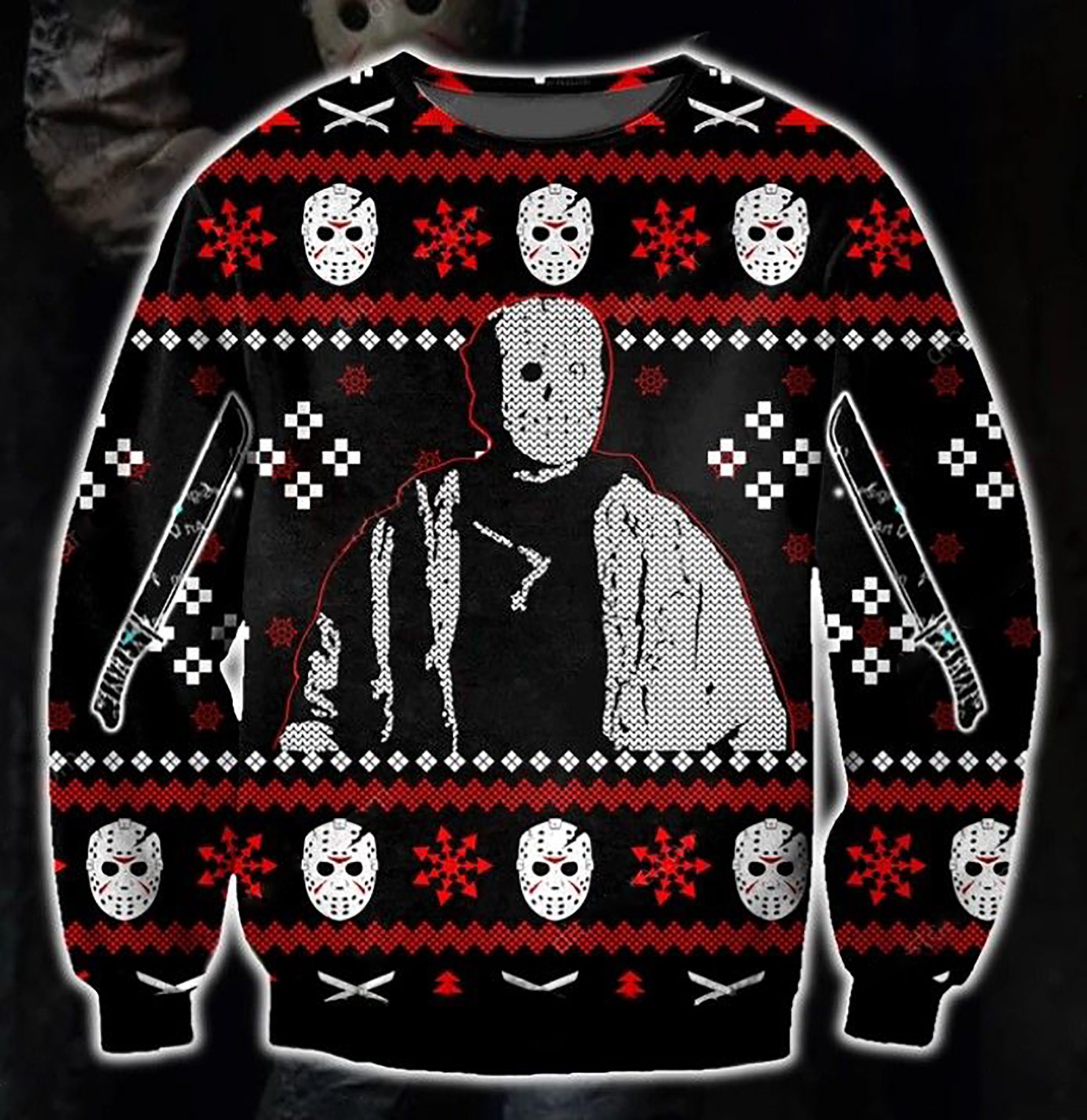 Jason Voorhees Christmas Ugly Christmas Sweater