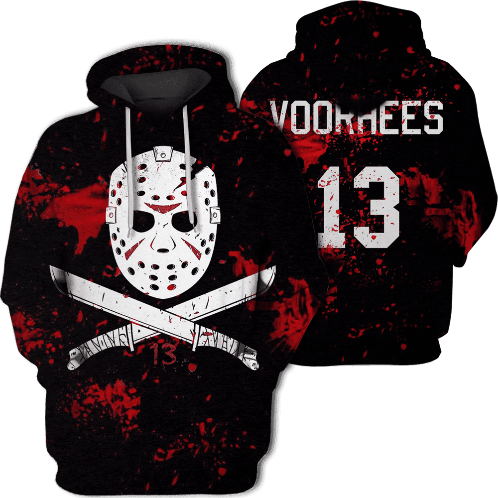 Jason Voorhees Friday The 13Th 3D All Over Print Hoodie & Zip Hoodie