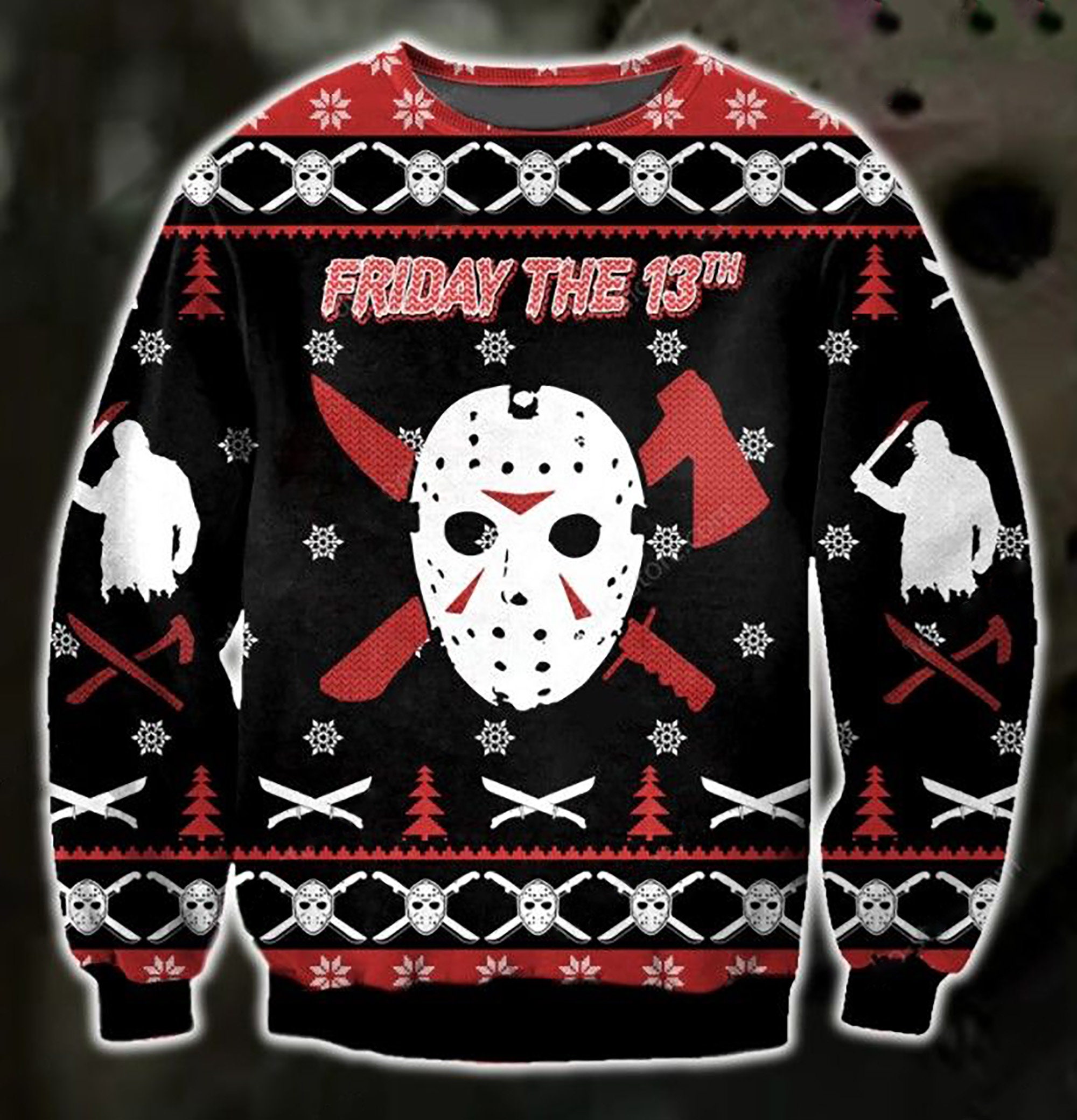 Jason Voorhees Friday The 13Th Ugly Christmas Sweater