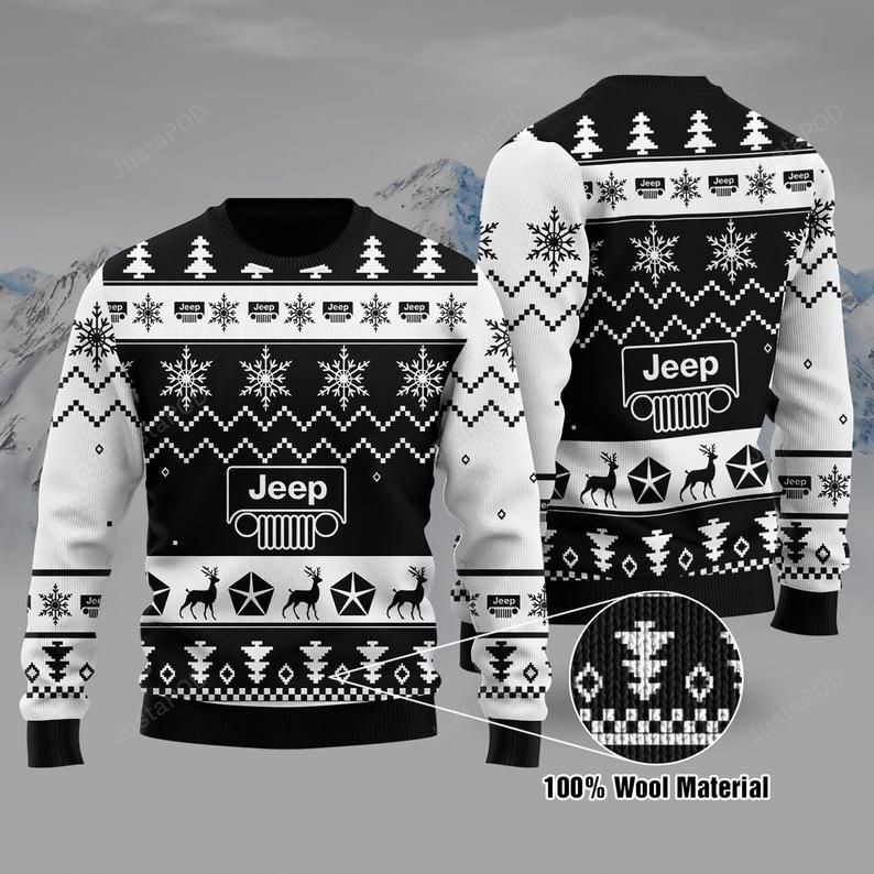 Jeep Ugly Christmas Sweater, Perfect Holiday Gift