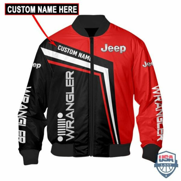 Jeep Wrangler Personalized Bomber Jacket | Automotive Jacket for Men & Women | Car Fan Gift